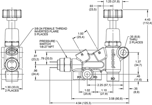 #260-11179 Wilwood Proportioning Valve