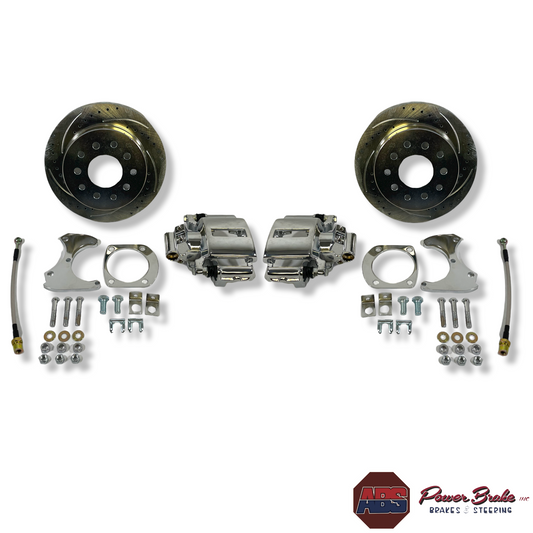 #317C CHROME Factory 10&12 Bolt Rear Differential Rear Disc Brake Kit