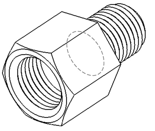 #BQ45 Thread Adaptor 3/8 x 24NF – 7/16 x 24NS