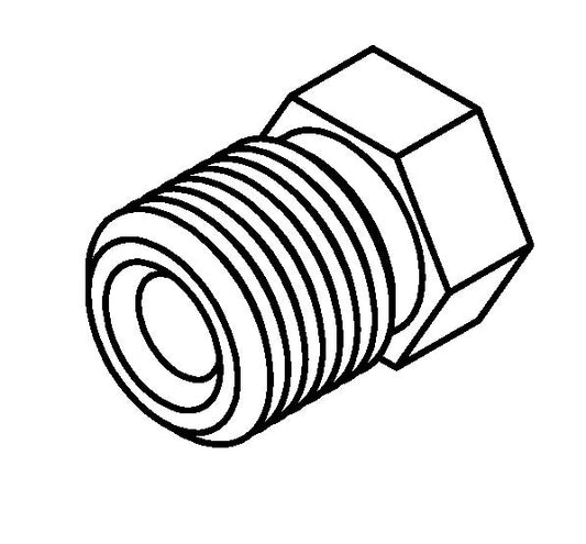 #BQ5842 Brake Line Fitting Male 7/16 x 24NS 3/16