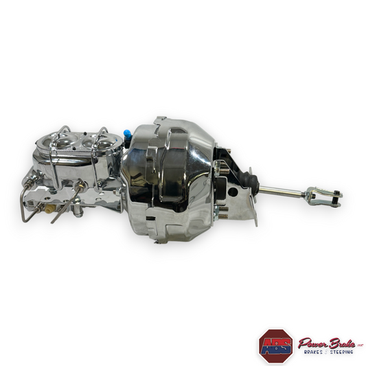 #7965C 1968-72 Chevrolet Nova Chrome 9" Dual Diaphragm Brake Booster Combo
