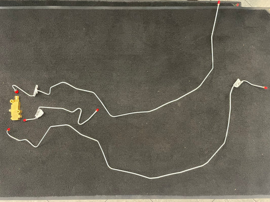 #8760SS 1958-64 Chevrolet Impala Stainless Front Brake Line Kit