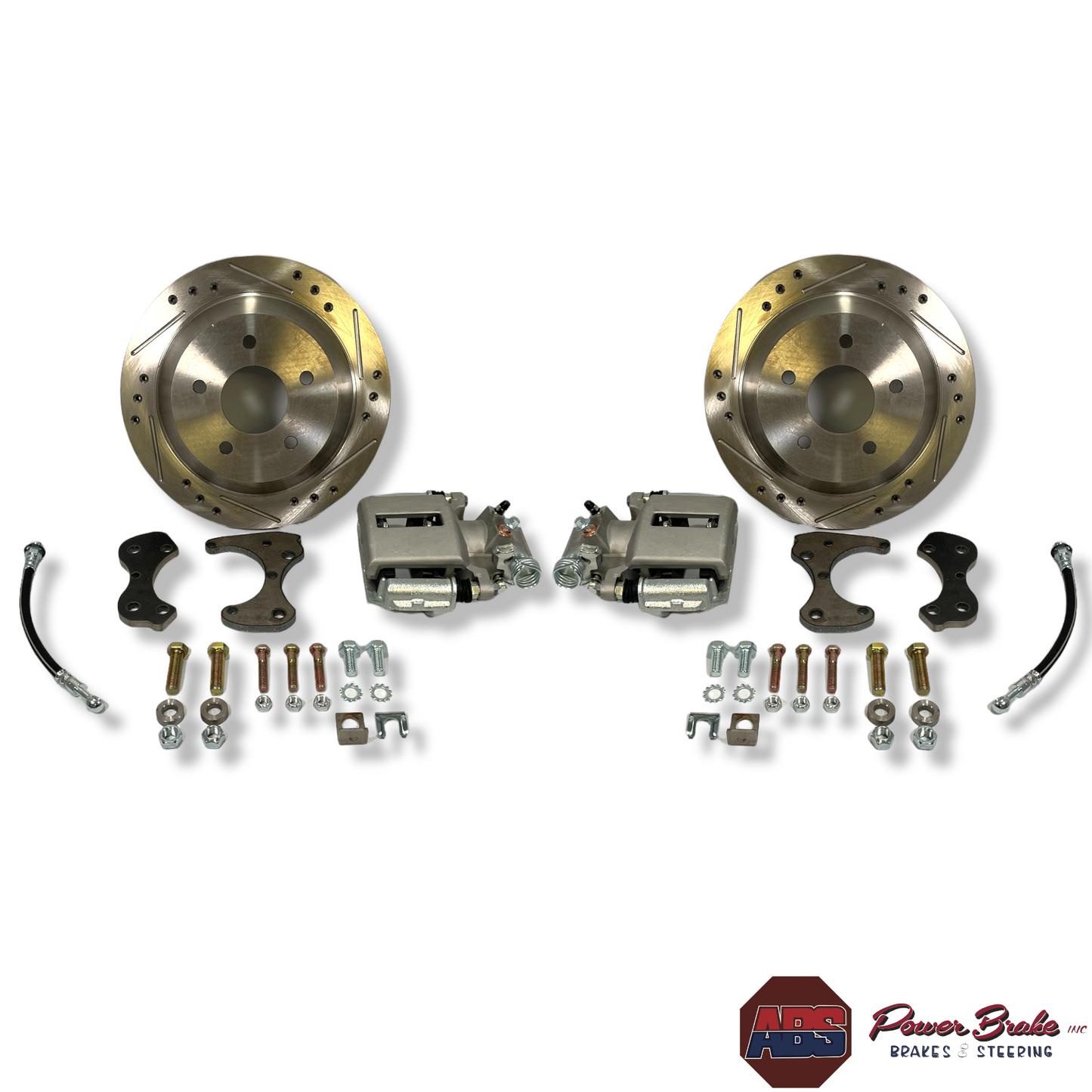 #186DS 1958-70 Chevrolet Impala Factory 10&12 Bolt Rear Differential Disc Brake Kit