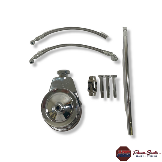 #19-605NC 1958-64 Chevrolet Impala Chrome Power Steering Kit